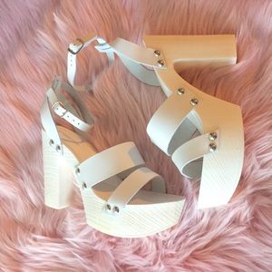 Hot Girl Summer Italian Leather Platform Sandals